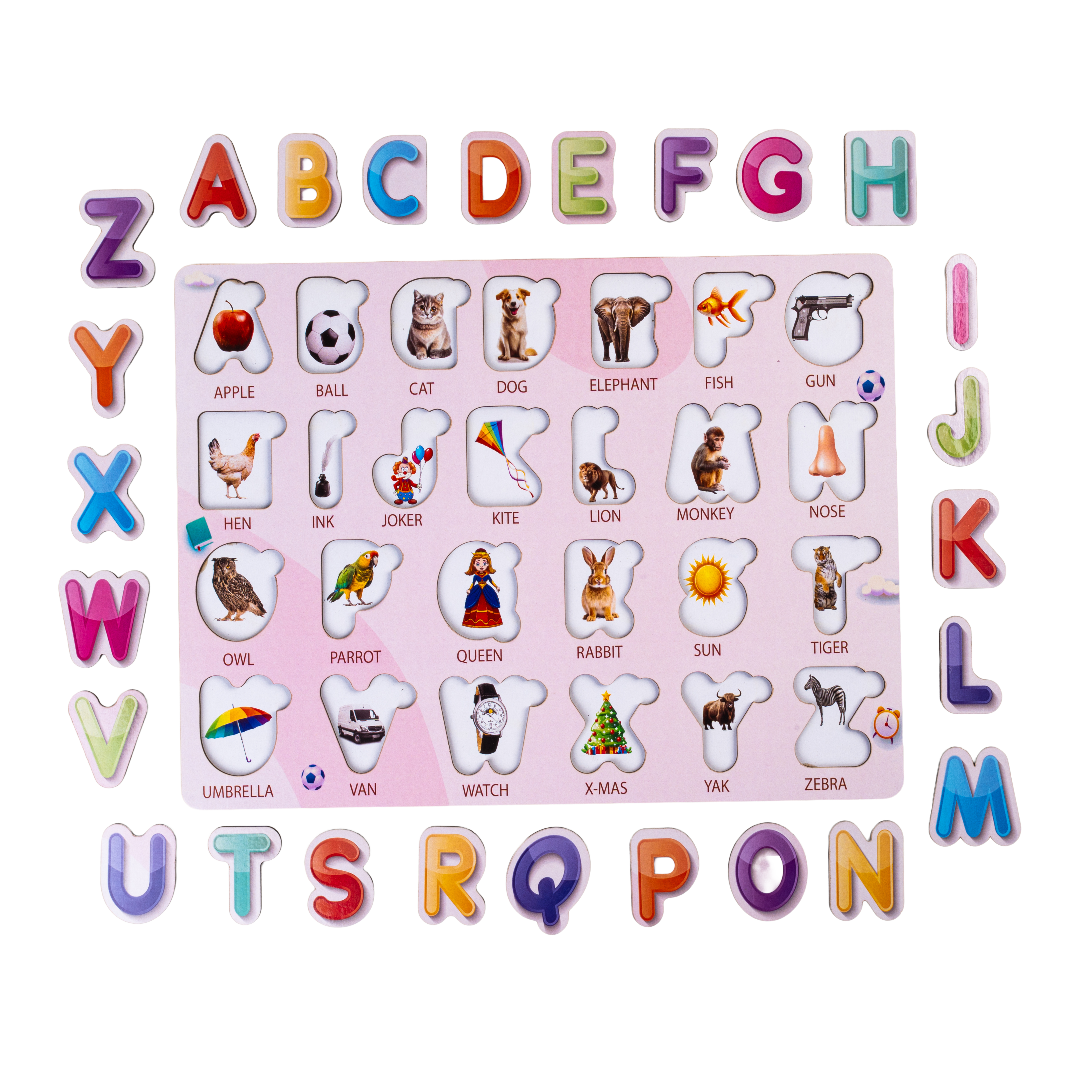 Wooden ABCD Alphabet Puzzle for Kids | Early Learning Educational