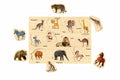 Wooden Animal Shape Matching Puzzle Games with Board Games