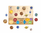 Wooden Solar System Puzzle for Kids | Space Learning Educational Toy
