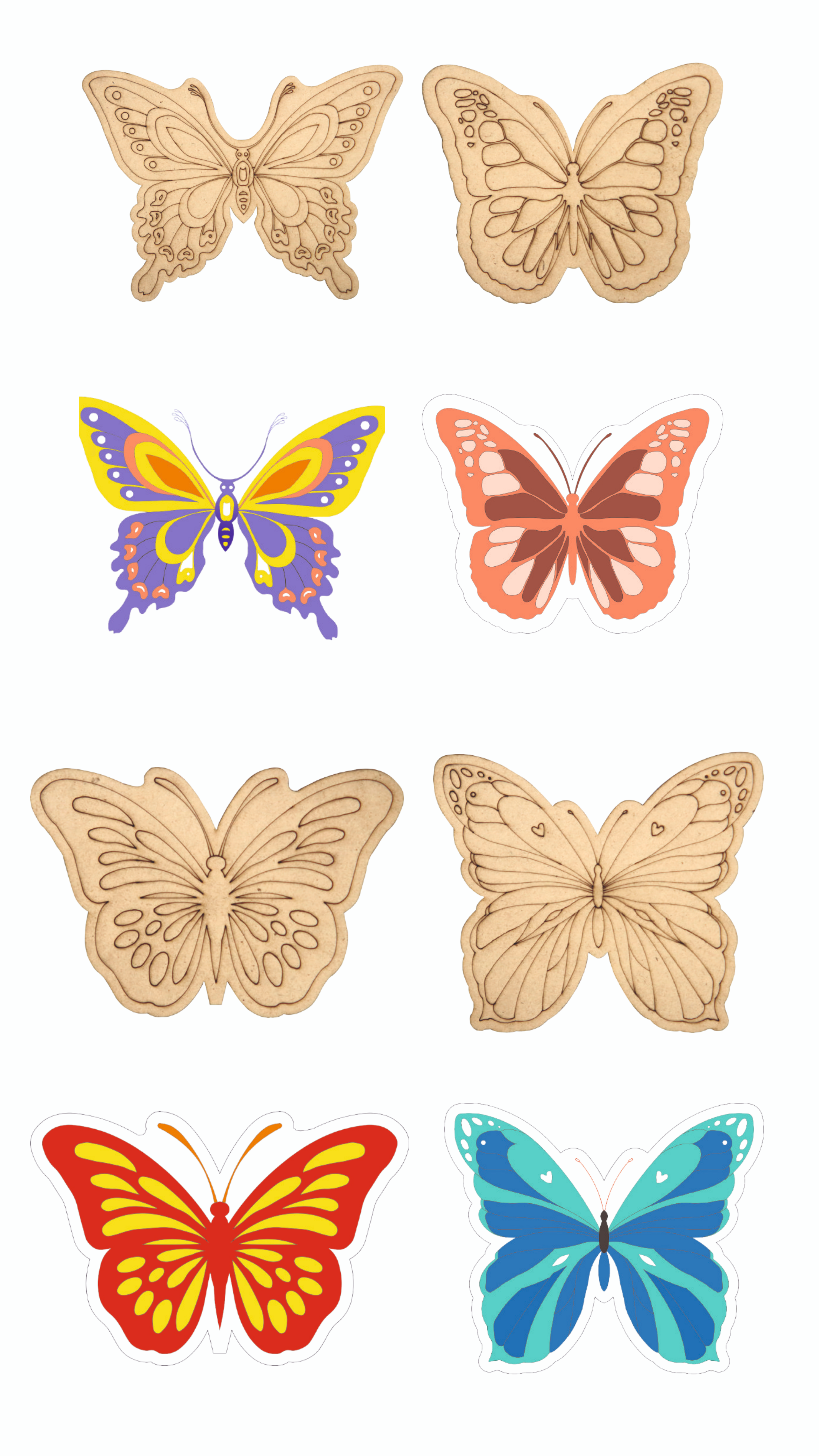 Wooden Butterfly DIY Painting Kit | Creative Art & Craft for Kids & Adults