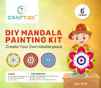 Wooden Mandala DIY Painting Kit | Creative Art & Craft for Kids & Adults