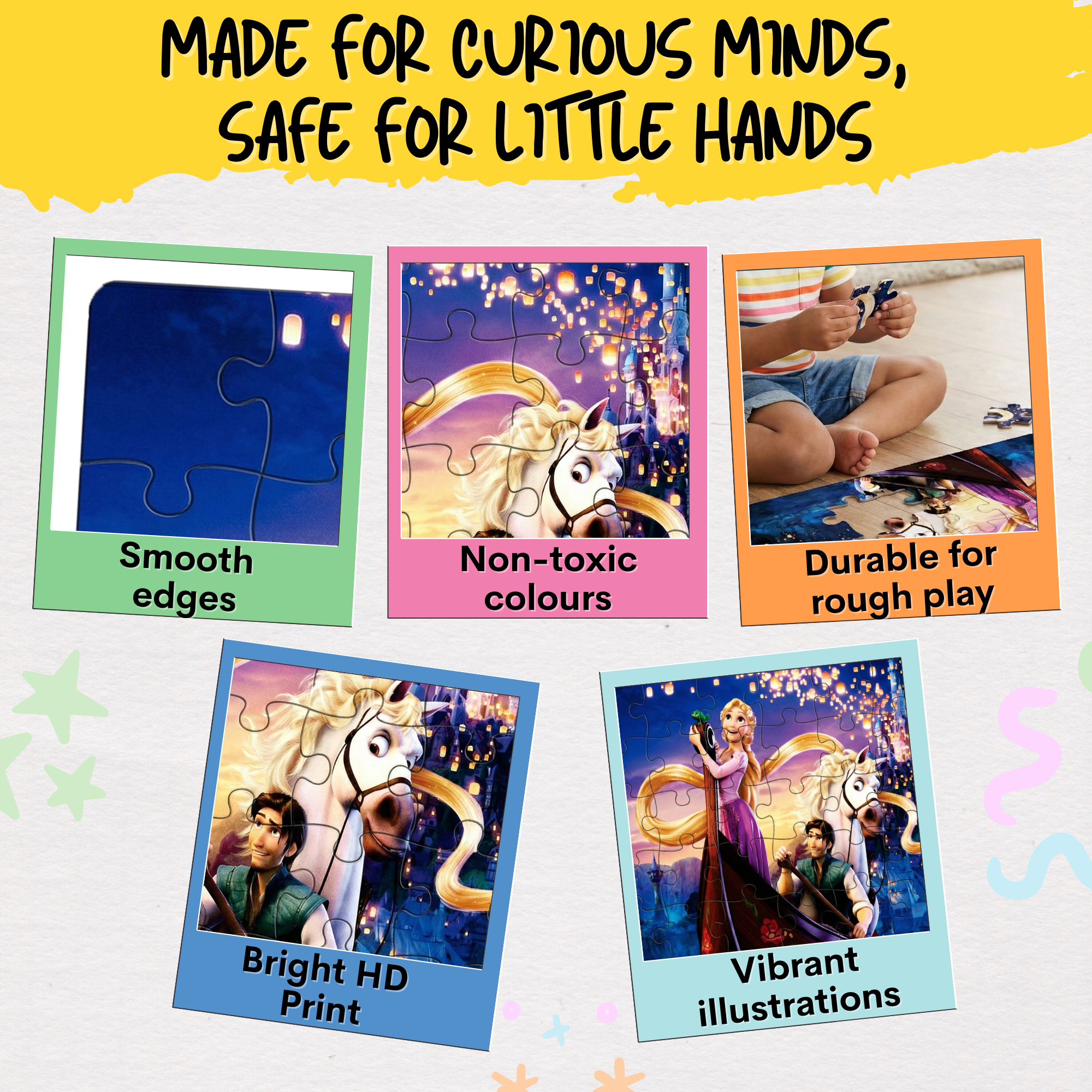 Wooden Prince & Princess Jigsaw Puzzle for Kids | Educational Learning Toy