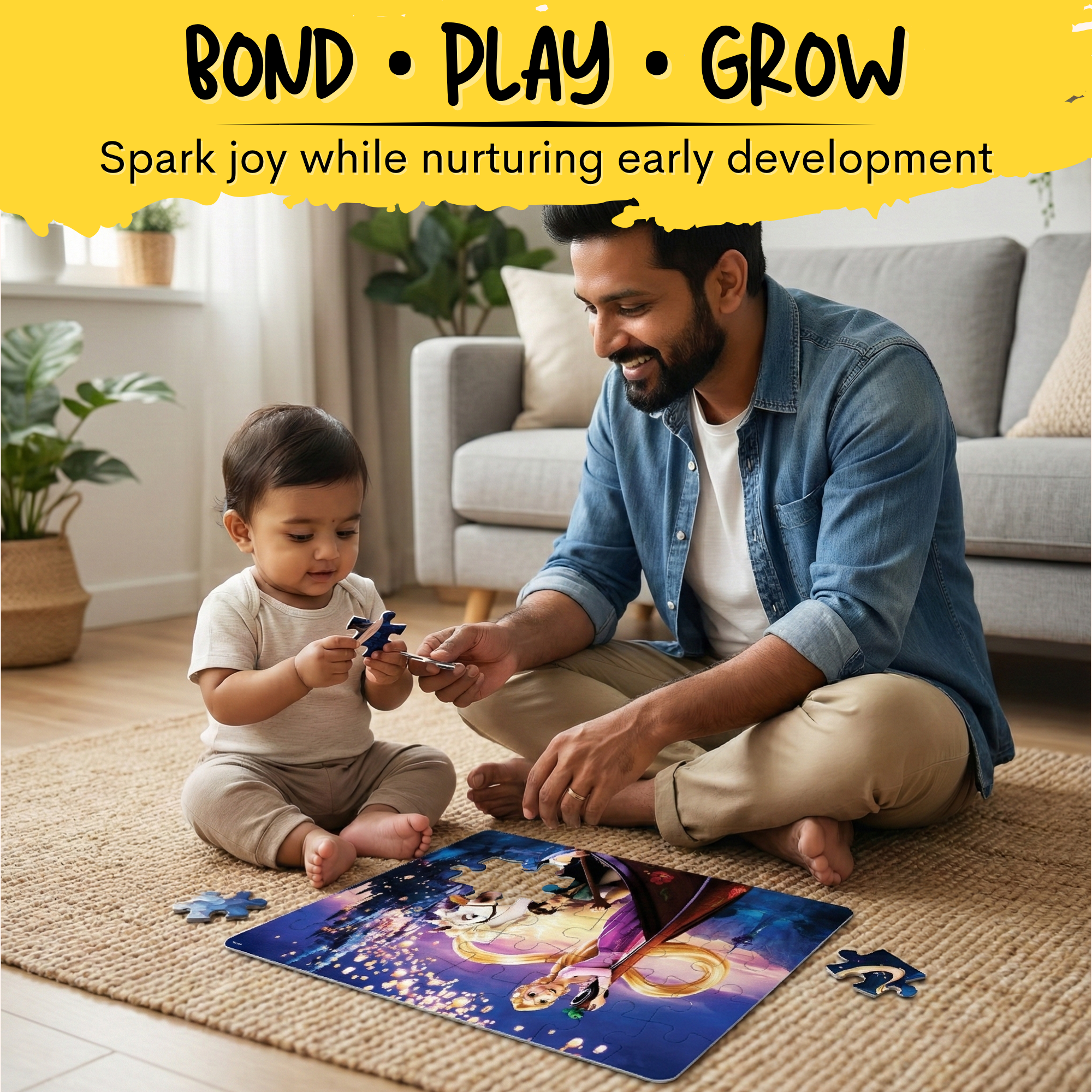 Wooden Prince & Princess Jigsaw Puzzle for Kids | Educational Learning Toy