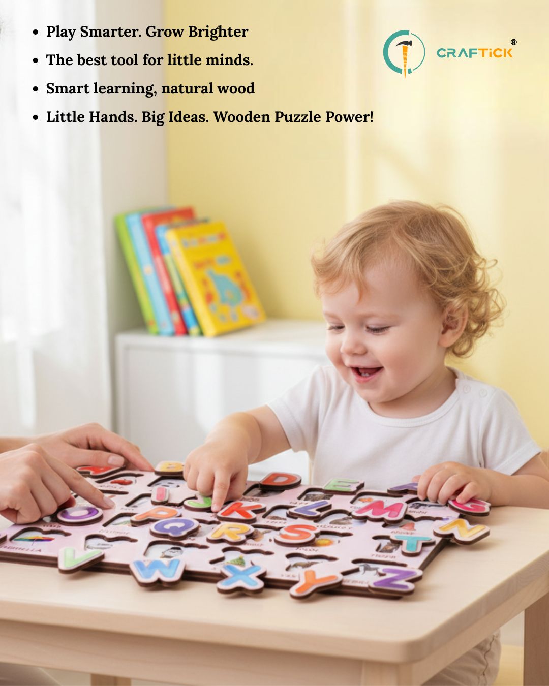 Wooden ABCD Alphabet Puzzle for Kids | Early Learning Educational Toy