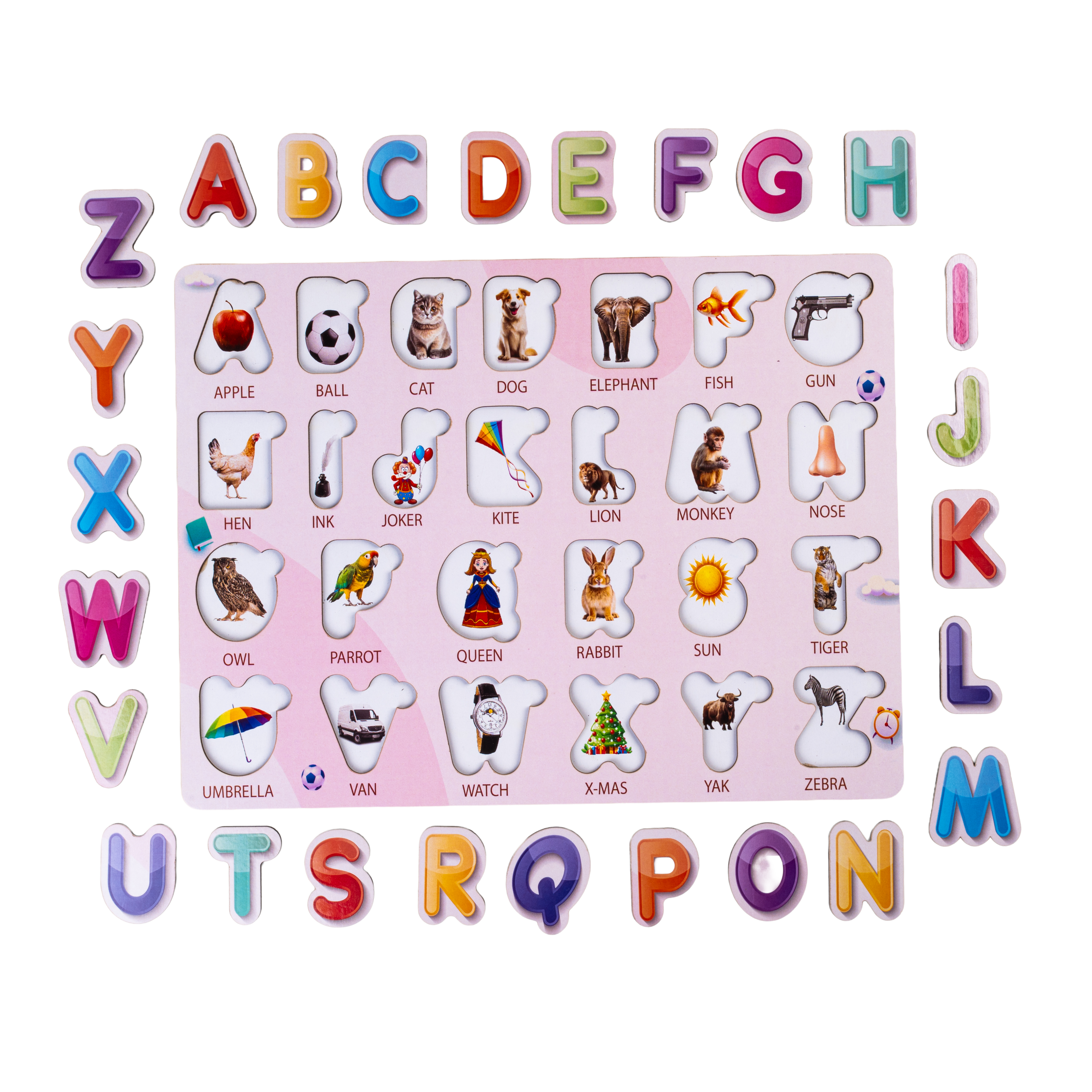 Wooden ABCD Alphabet Puzzle for Kids | Early Learning Educational Toy