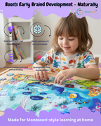 Wooden Multicolor Aquarium Jigsaw Puzzle for Kids | Educational Learning Toy