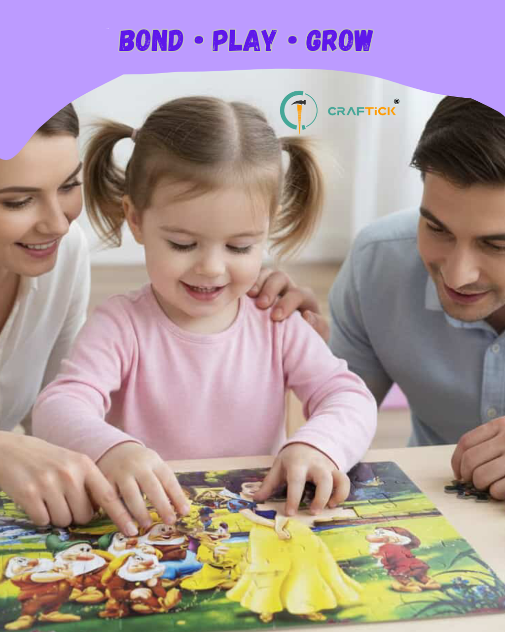 Wooden Princess Fairy Tale Jigsaw Puzzle for Kids | Educational Learning Toy
