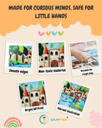 Wooden King and Queen Jigsaw Puzzle Set for Kids | Educational Learning Toy