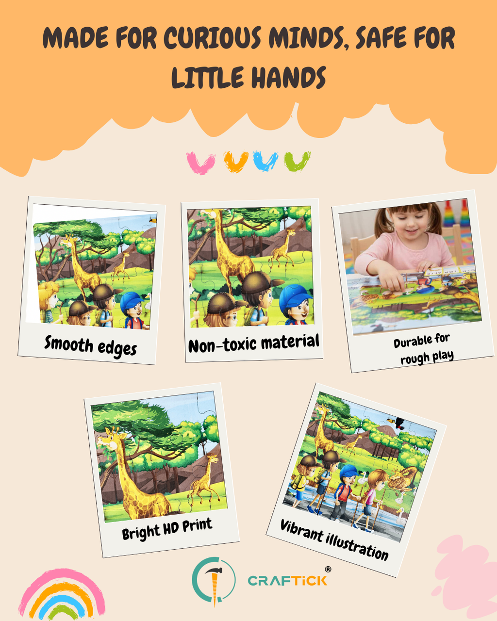 Wooden Children’s Park Jigsaw Puzzle for Kids | Educational Learning Toy