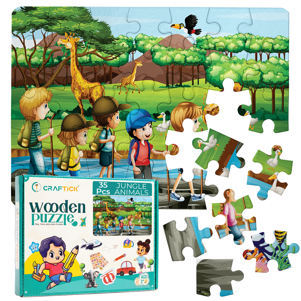 Wooden Children’s Park Jigsaw Puzzle for Kids | Educational Learning Toy