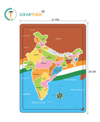 Wooden India Map Puzzle for Kids | Geography Learning Educational Toy