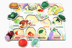 Wooden Vegetables Puzzle for Kids | Vegetable Recognition Educational Toy