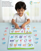 Wooden Tamil Varnamala Alphabet Puzzle Board for Kids | Educational Learning Toy