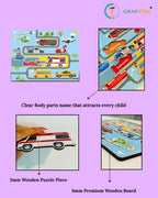 Wooden Vehicle Puzzle for Kids | Transport Learning Educational Toy