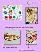 Wooden Vegetables Puzzle for Kids | Vegetable Recognition Educational Toy