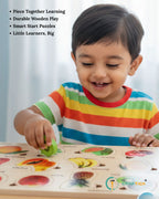 Wooden Fruits Puzzle for Kids | Fruit Shape Learning Educational Toy