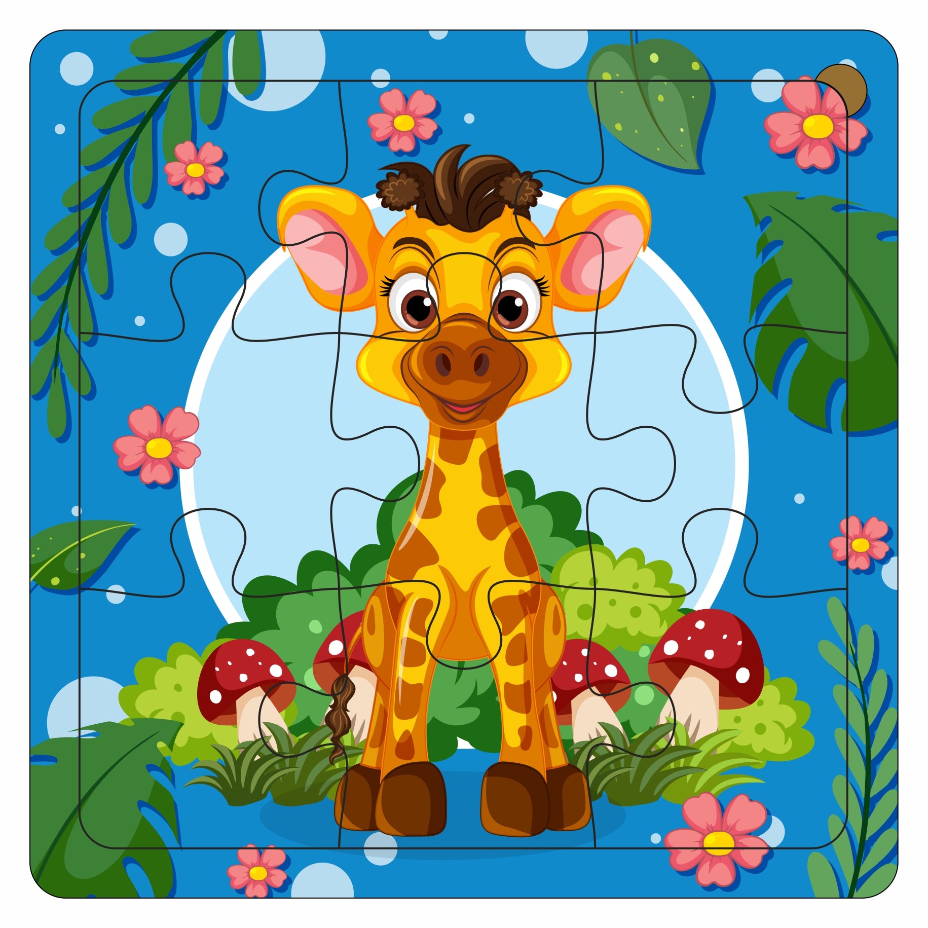 Wooden 6 Pieces Animals Puzzle Set for Kids | Educational Learning Toy