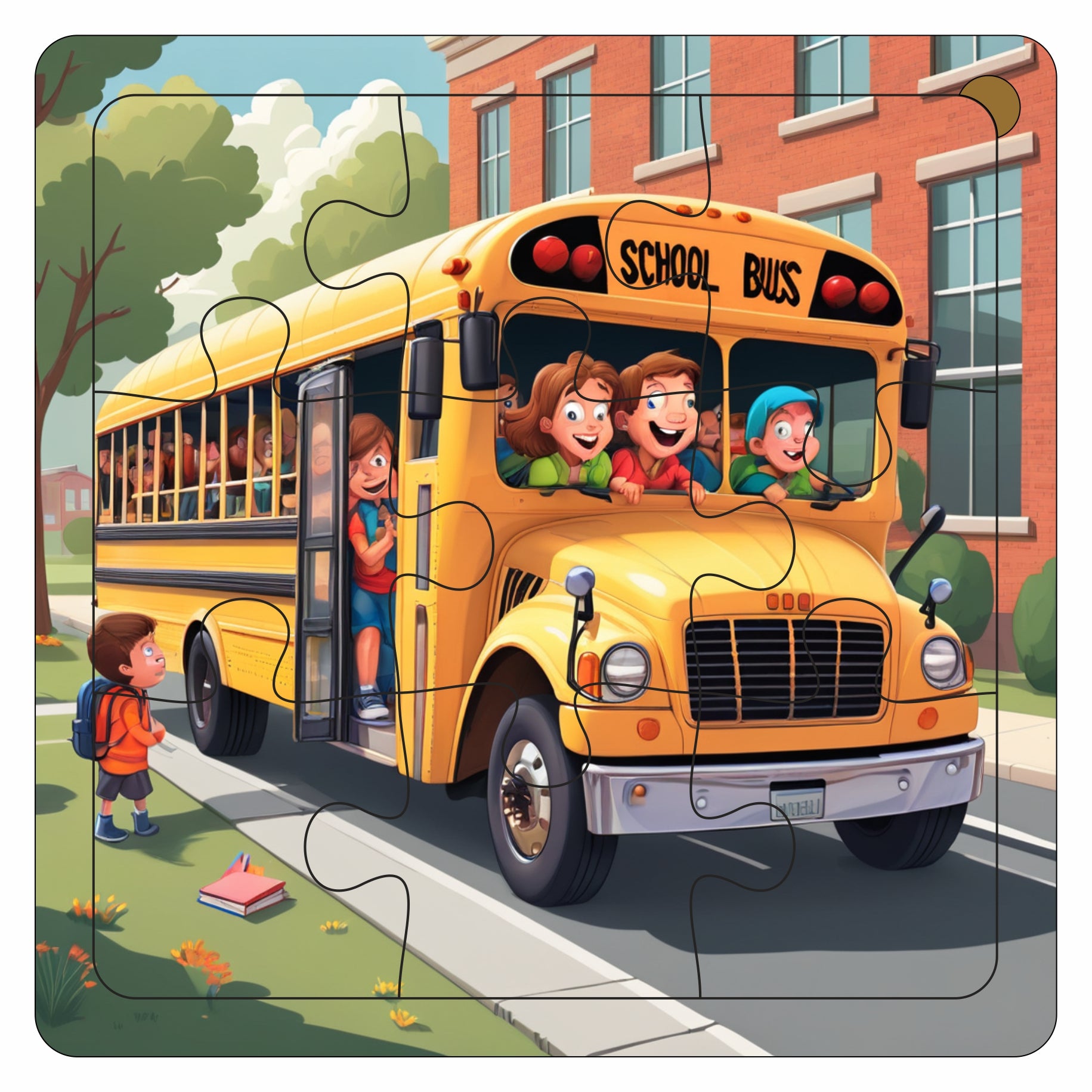 Wooden 6 Pieces Vehicle Puzzle Set for Kids | Educational Learning Toy