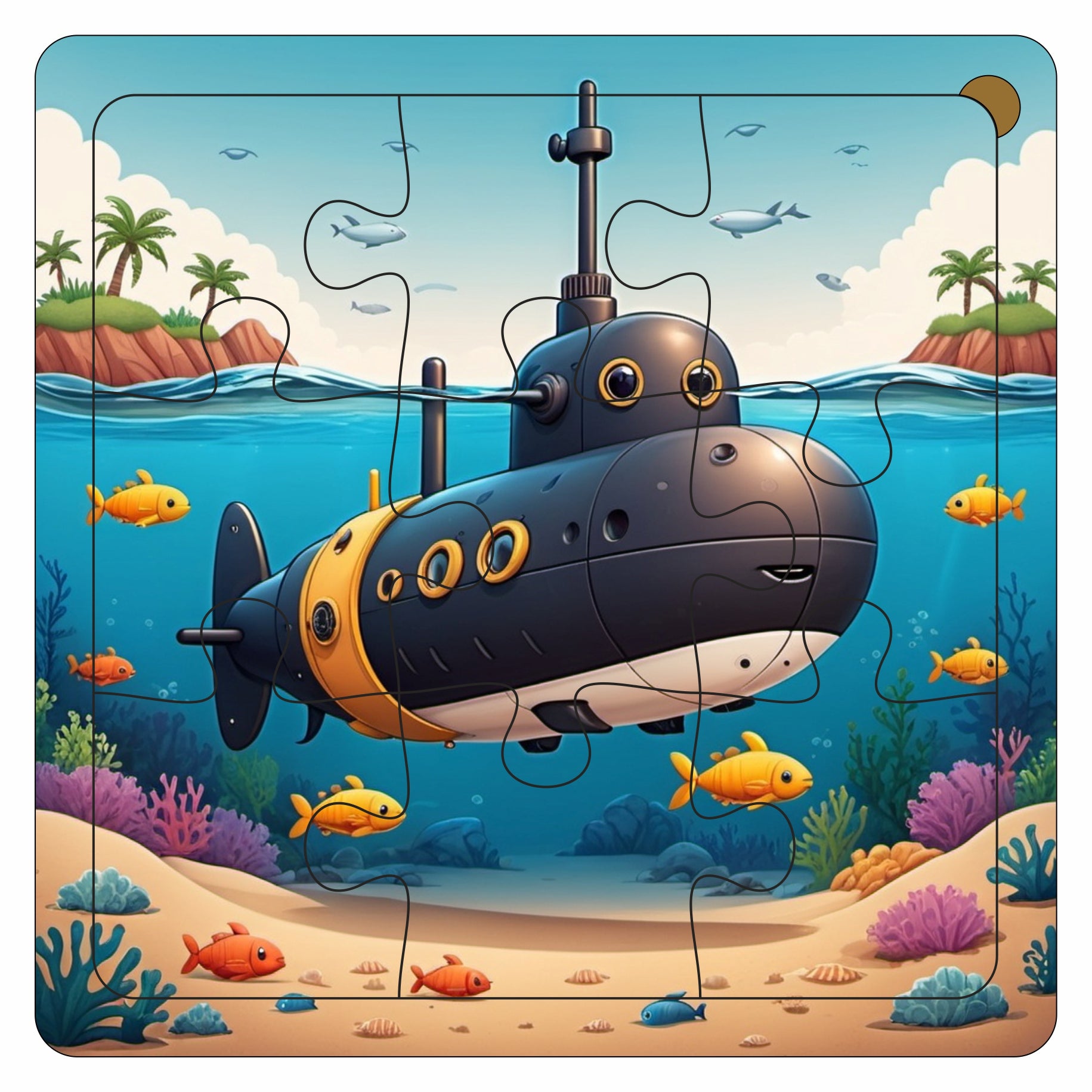 Wooden 6 Pieces Vehicle Puzzle Set for Kids | Educational Learning Toy